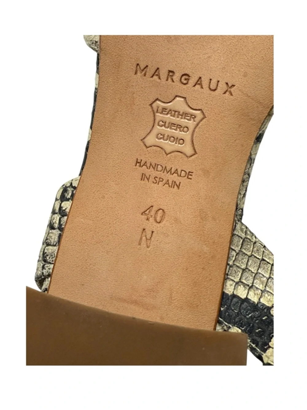VHTF: Margaux 𓀬 The City Sandal 𓀬 Python Embossed 𓀬 40N 9N 9.5N 𓀬 Best Seller 𓀬